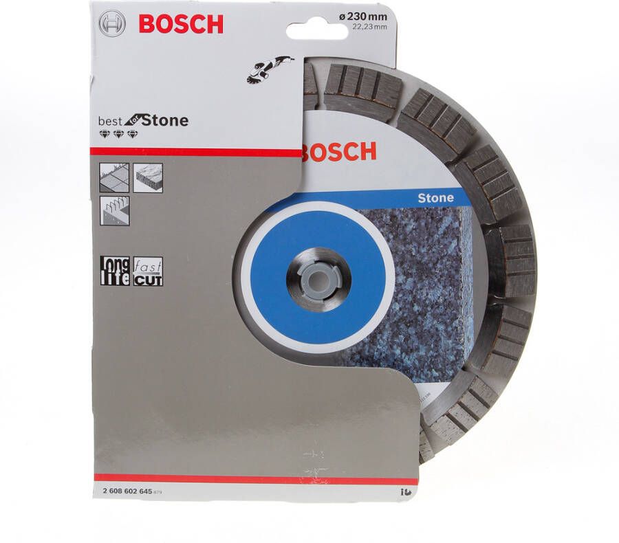 Bosch Accessoires Diamantdoorslijpschijf Best for Stone 230 x 22 23 x 2 4 x 15 mm 1st 2608602645