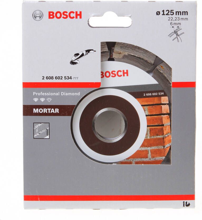 Bosch Diam.voegenschijf 125x22.2x6mm