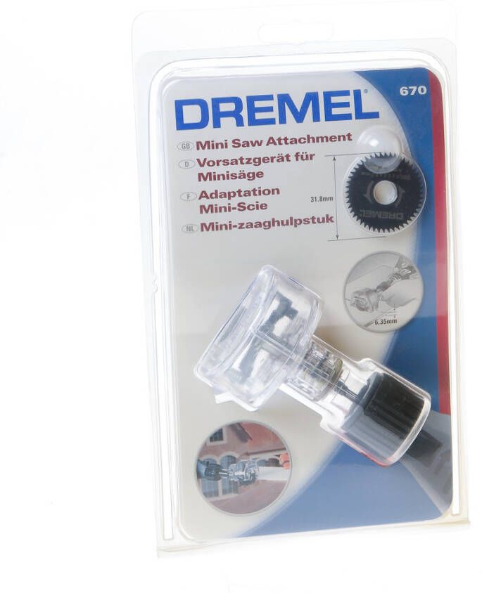 Dremel accessoires 26150670JD | Mini-zaaghulpstuk | 670 26150670JD