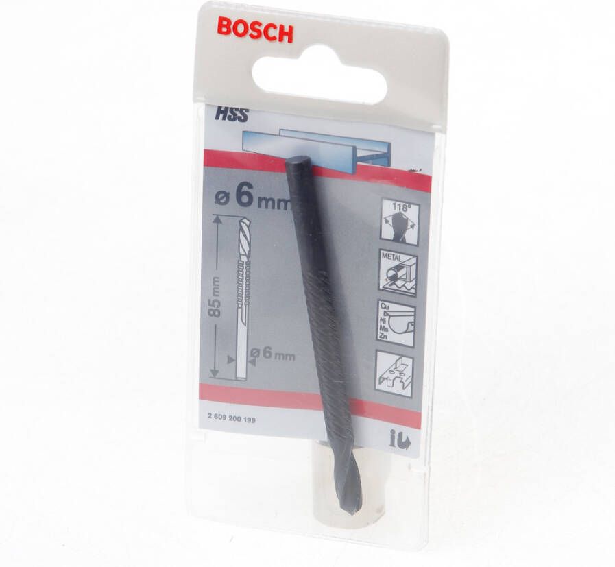Bosch Accessoires Speedboren HSS 6 x 85 mm d 6 mm 1st 2609200199