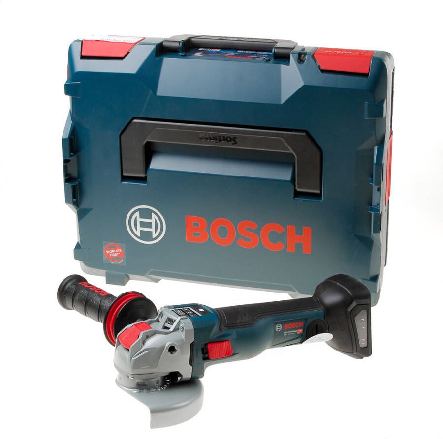 Bosch Blauw GWX 18 V-10 SC X-Lock 18V Li-Ion accu haakse slijper body in L-Boxx 125mm koolborstelloos 06017B0400