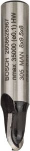 Bosch Halfrondprofielfrezen 8 mm R1 4 mm D 8 mm L 9 5 mm G 40 mm 1st