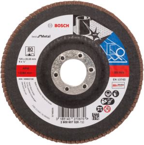 Bosch 1 Lamellenschijf 125 X571 Best for Metal recht 80