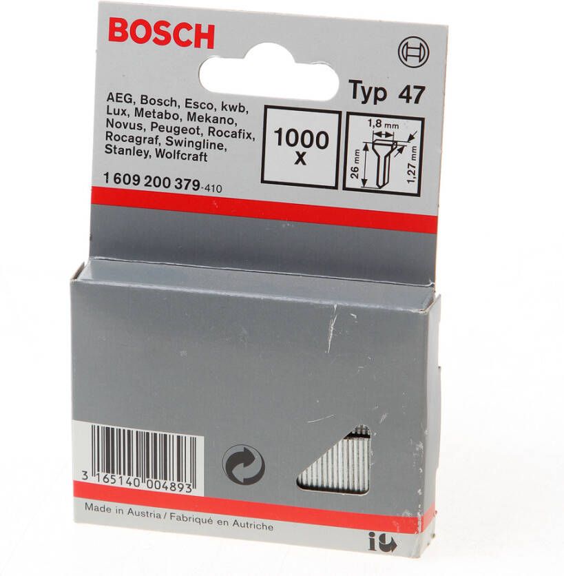 Bosch Accessoires Nagel type 47 1 8 x 1 27 x 26 mm 1000st 1609200379