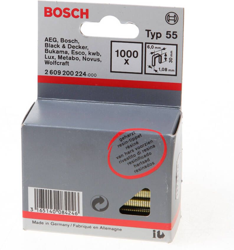 Bosch Accessoires Niet Smalle Rug 55-6X1 08X30 | 1000 stuks 2609200224
