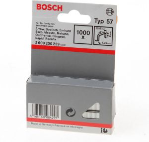 Bosch Niet met platte draad type 57 10 6 x 1 25 x 6 mm 1000st