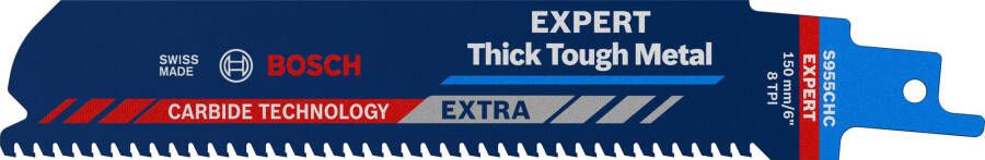 Bosch Accessoires Expert 'Thick Tough Metal' S 955 CHC reciprozaagblad 1 stuk 1 stuk(s) 2608900365
