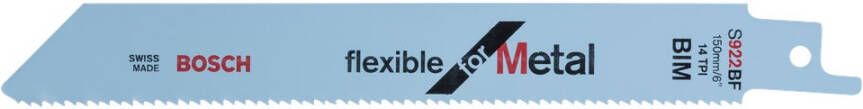 Bosch Accessoires Reciprozaagblad S 922 BF Flexible for Metal 25st 2608657550