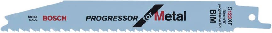 Bosch Accessoires Reciprozaagblad S 123 XF Progressor for Metal 100st 2608654416