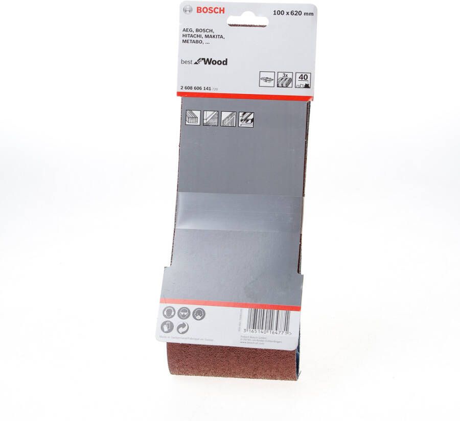 Bosch Schuurband 100x620 (3) k 40 rw