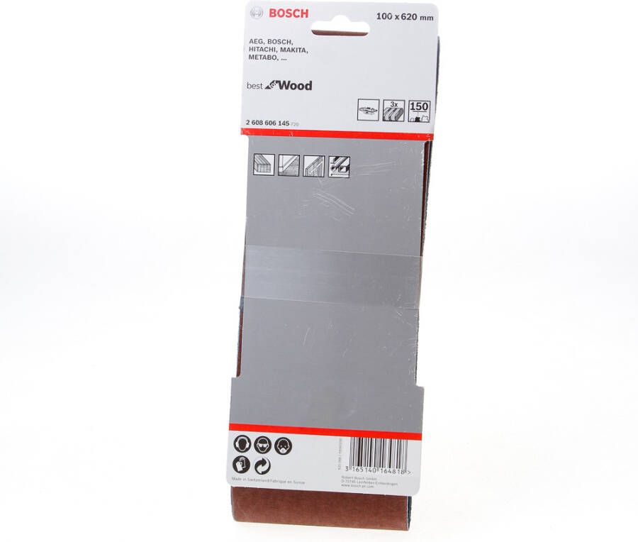 Bosch Schuurband 100x620 (3) k150 rw