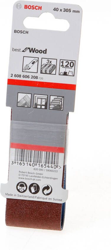 Bosch Schuurband 40x305 (3) k120 rw