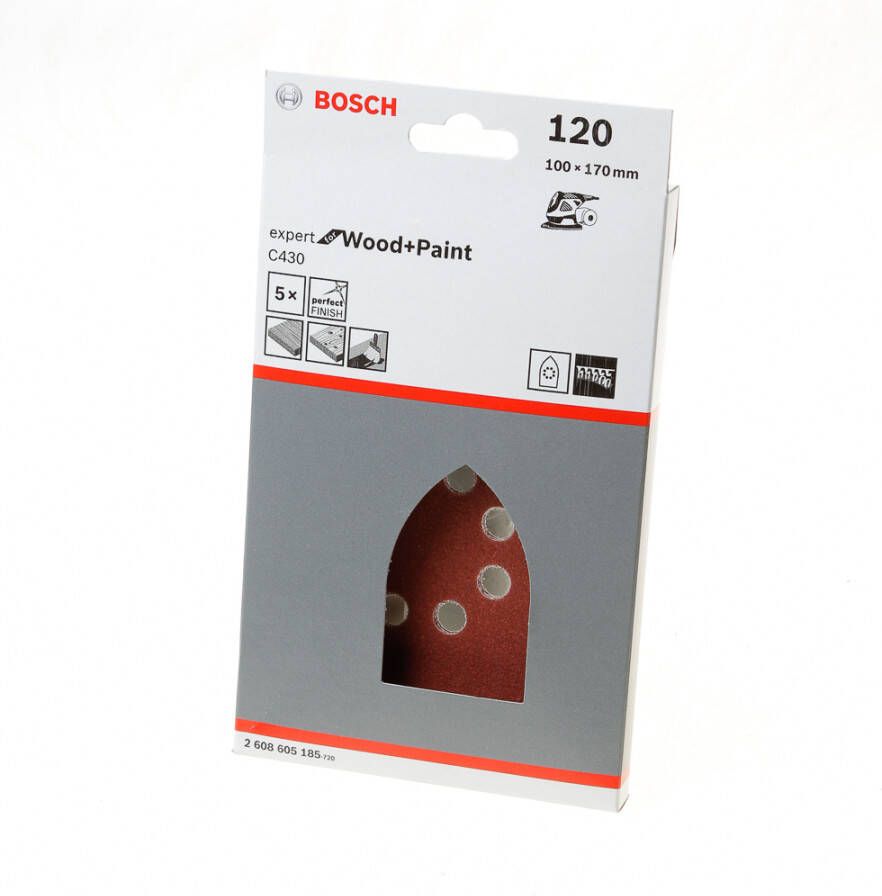 Bosch Schuurbladenset 100x170mm k120