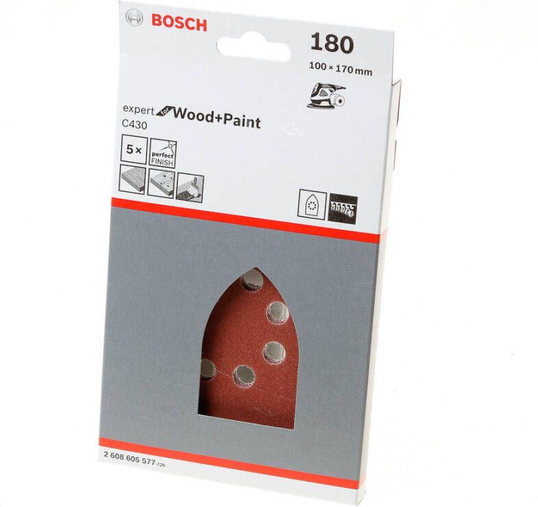 Bosch Accessoires 5x Multi C430 Expert for Wood+Paint 8 180 2608605577