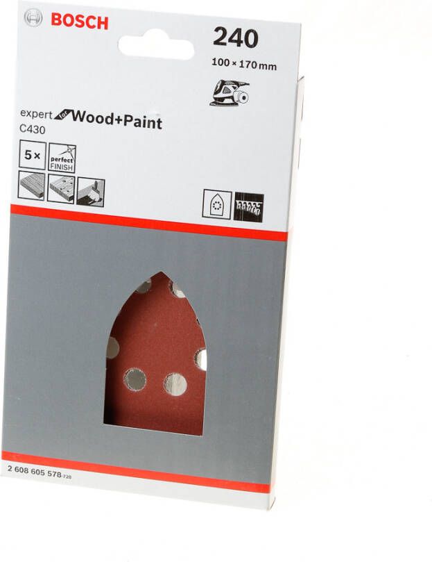 Bosch Accessoires 5x Multi C430 Expert for Wood+Paint 8 240 2608605578