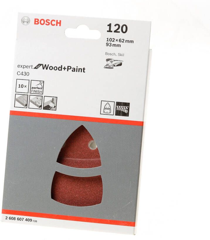 Bosch Schuurbladset 102x62 93mm k120(10)