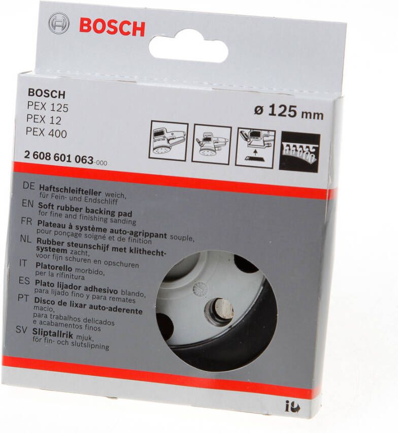 Bosch Schuurplateau 125mm zacht