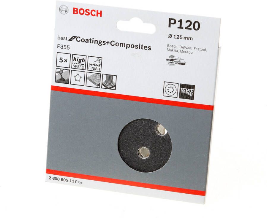 Bosch Accessoires 25 Excenter Ø125mm F355 Best for Coatings+Composite 8 120 2608605117