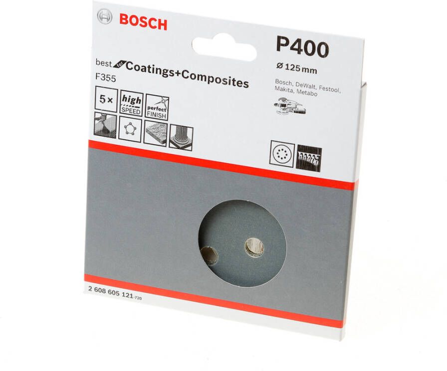 Bosch Accessoires 25 Excenter Ø125mm F355 Best for Coatings+Composite 8 400 2608605121