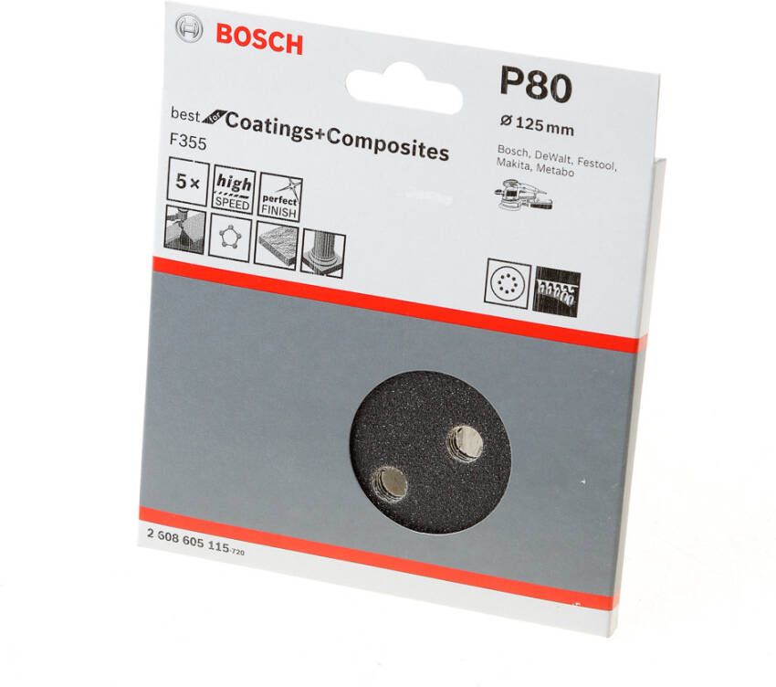 Bosch Accessoires Excenter Ø125mm F355 Best for Coatings+Composite 8 80 2608605115