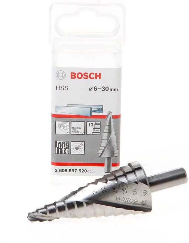 Bosch Trappenboor HSS-G 13 traps 6-30mm