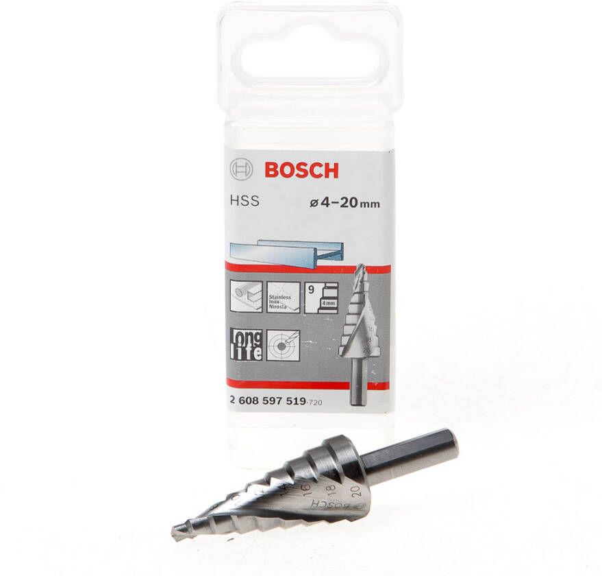 Bosch Accessoires Trappenboren HSS 4 20 mm 8 0 mm 70 5 mm 1st 2608597519