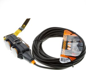 Brennenstuhl ProfessionalLINE Powerblok met verlengsnoer 15m zwart H07RN-F 3G1 5 IP54