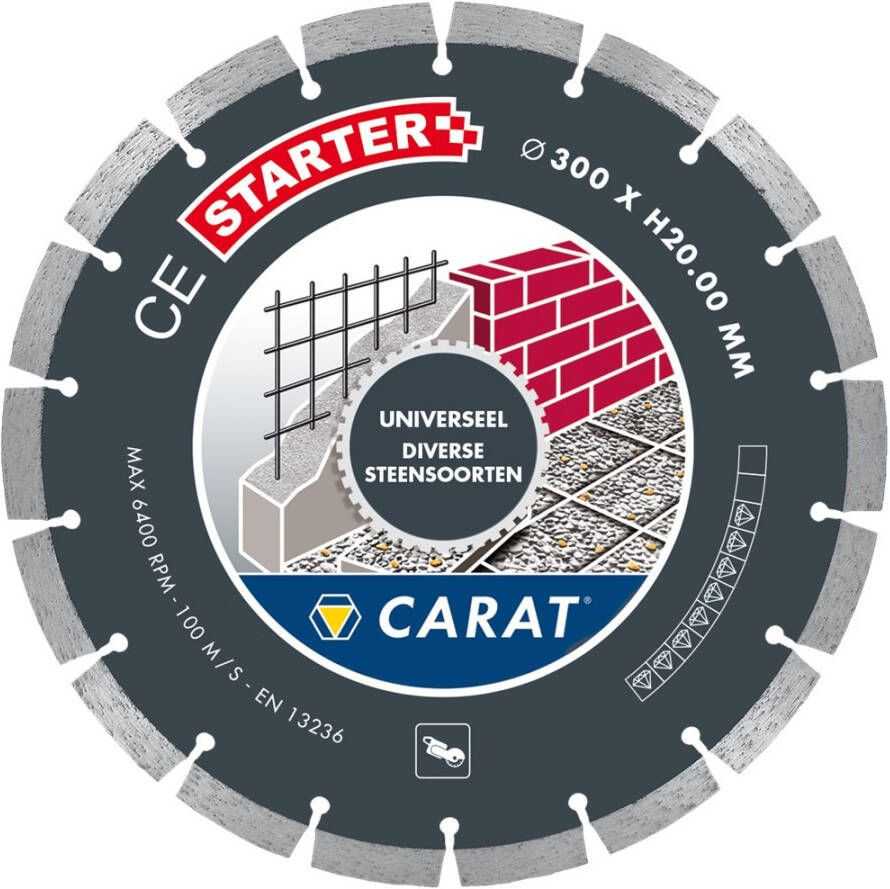 Carat CES3502000 Diamantzaagblad voor droogzagen 350 x 20mm Universeel CES3502000