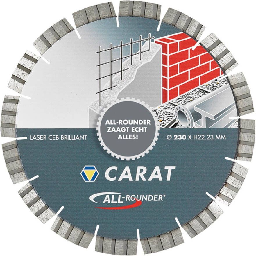 Carat Laser Universeel Brilliant Type "All-Rounder" Ø230X22.23Mm CEB2303015