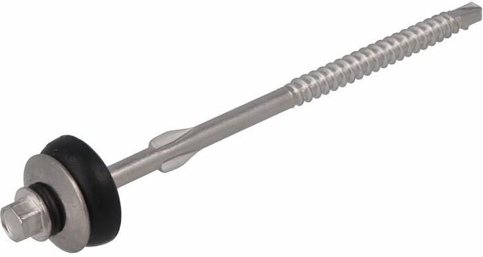Dak & Gevel Dak&Gevel Golfplaatbout Rvs-A2 H2S Met Vleugels 6.5X130 | 20 stuks 6306.30.54901