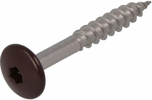 Dak & Gevel Dak&Gevel Kleurkopschroef Rvs-A2 Bruin Ral8017 4.8X38 | 50 stuks 6304.30.37521