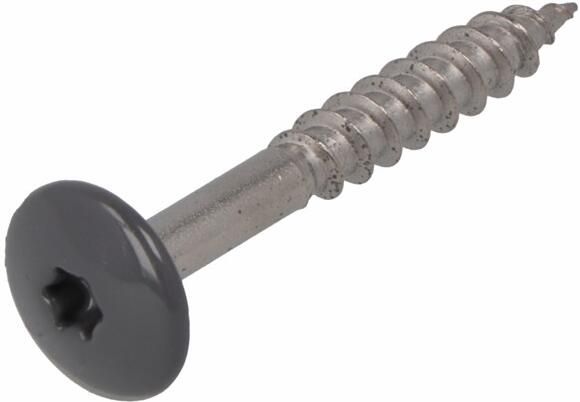 Dak & Gevel Dak&Gevel Kleurkopschroef Rvs-A2 Grijs Ral7012 4.8X25 | 50 stuks 6304.30.37126
