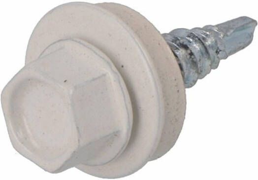Dak & Gevel Dak&Gevel Profielplaatschroef Vz 6K Wit Ral9010 4.8X20 | 50 stuks 6304.01.37126