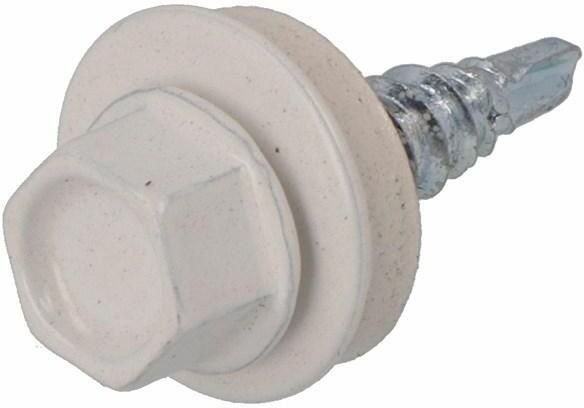 Dak & Gevel Dak&Gevel Profielplaatschroef Vz 6K Wit Ral9010 4.8X20 | 50 stuks 6304.01.37126