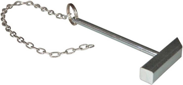 De raat hamer + ketting noodsleutelkast