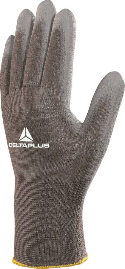 DELTAPLUS Delta Plus polyamide handschoen VE702GR PU grijs mt 9