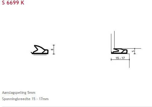 Deventer Deurdichtingsprofiel s-6699k