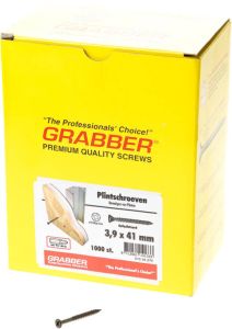 Grabber plintschroef 3.9x41 trimhead gefosf