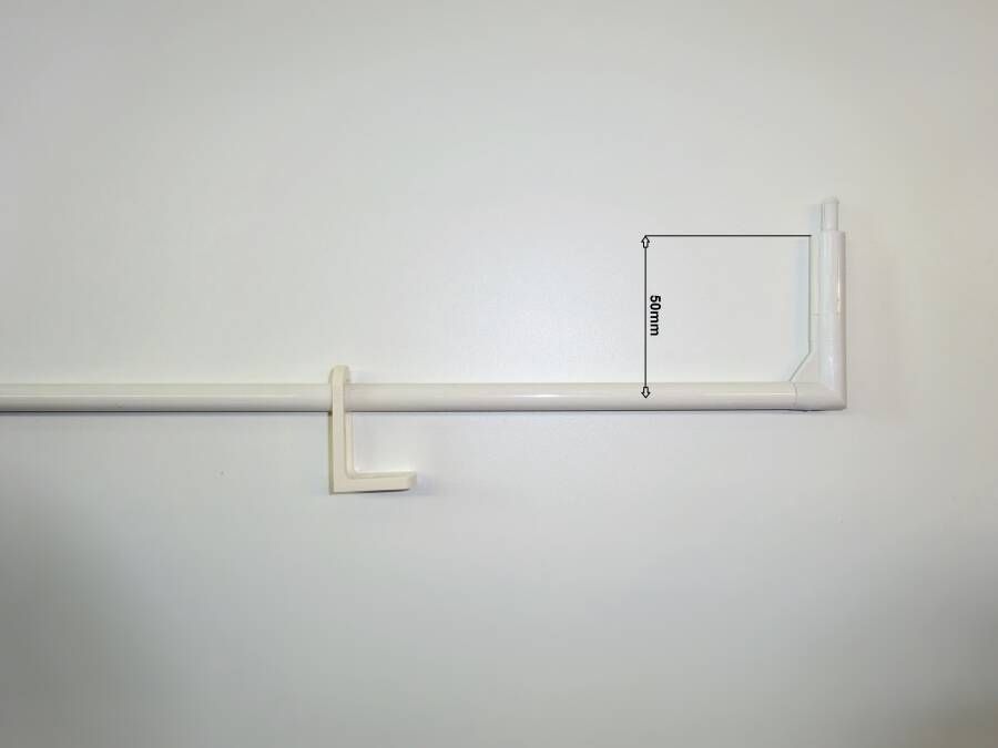 Duco Bedieningstang B=50 1000mm Ral9010 - Foto 2