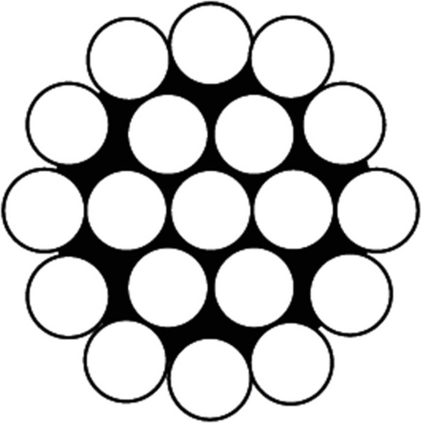 Dulimex 9-01iR100 Staalk. 1x19 1mm rol 100 mtr. RVS AIS 316