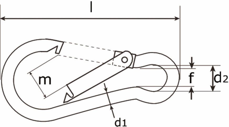 DX KARABIJNH.VERZ.120X11MM 911-ZB