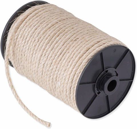 Dulimex Sisal 3-strengs 06mm naturel rol 60 mtr