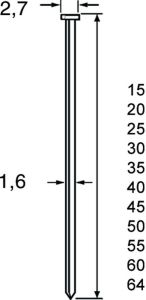 Dutack 1.6mm brads | 20mm | 2000 stuks 5138030