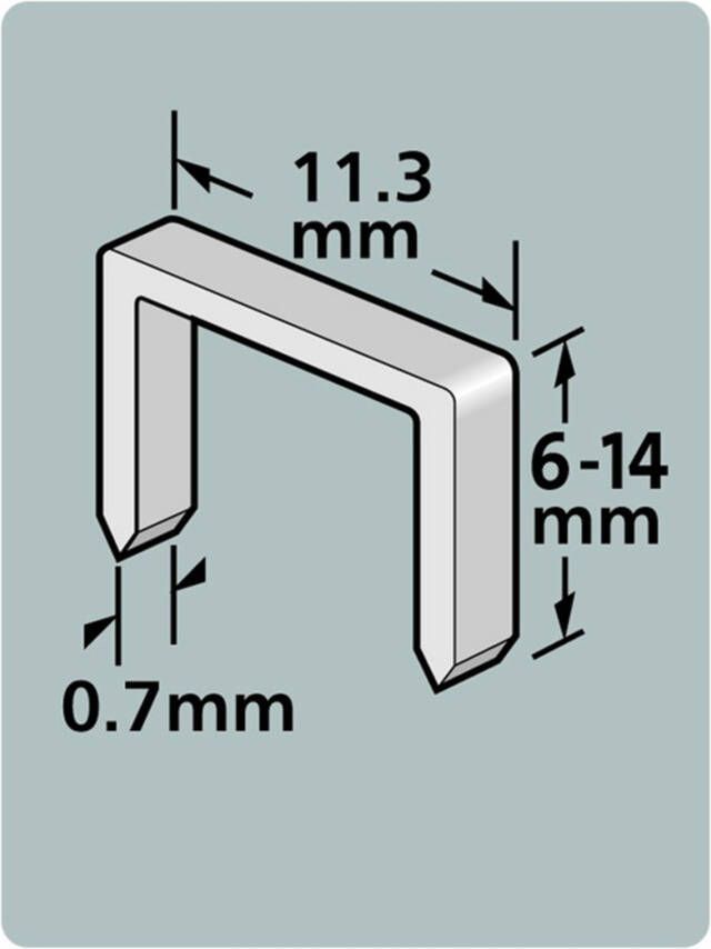Dutack Niet serie 53 Cnk 6mm blister 1000 st. 5011012