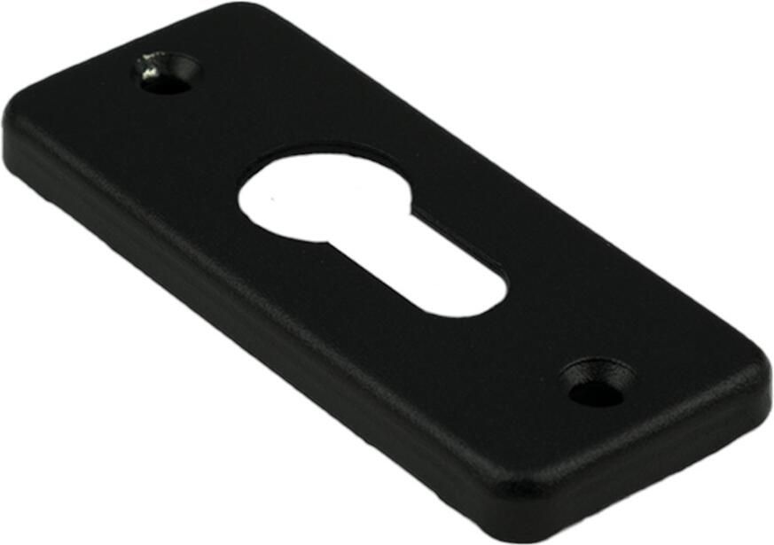 DX Afdekrozet PC recht type 4 RH 1 stuk zwart