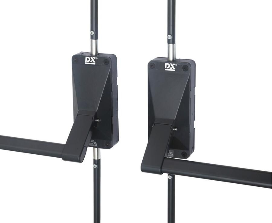 DX Anti-paniekstang DX 742 DB dubbele deuren 4 puntsssluiting inbraakwerend voor houten deuren antraciet grijs