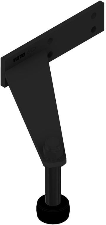 DX Deurbegrenzer type 73 DS BL staal zwart