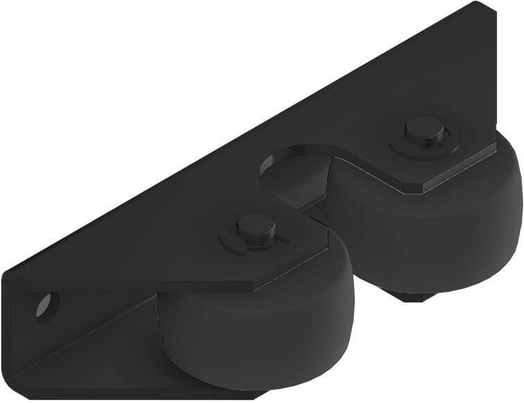 DX Deurvastzetter type 77 DA BL staal zwart
