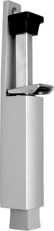 DX Deurvastzetter voetstift Luxe 32x207 mm schootuitslag 60 mm deur tot 80 kg stang staal verzinkt huis zamac zilver 3837 0060 22