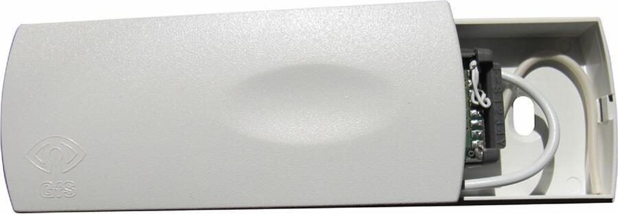 DX GfS draadloos deur reed contact opbouw kunststof behuizing zendermodule 868.3 MHz voeding middels meegeleverde 3V lithium batterij ontvangst tot 30 meter
